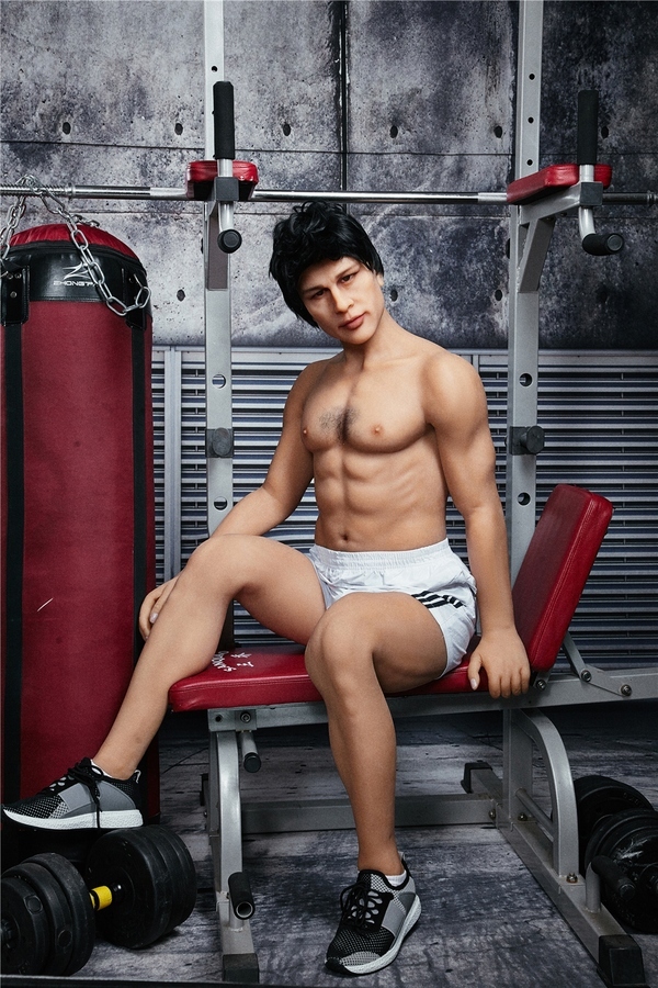 162cm TPE Gray Eyes Athletic Black Male Sex Doll Detail View 13