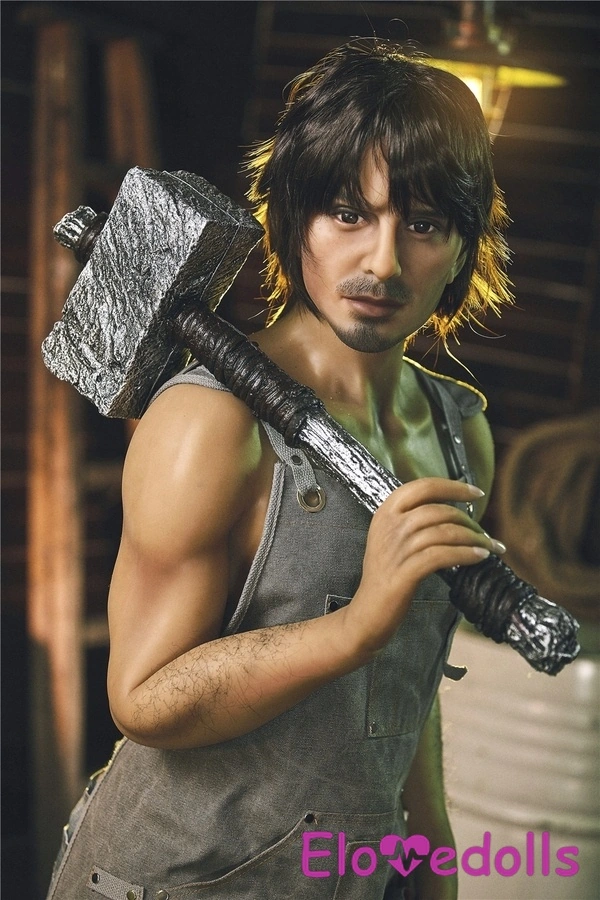 162cm TPE Gray Small Breasts Athletic Male Sex Doll Gallery 3