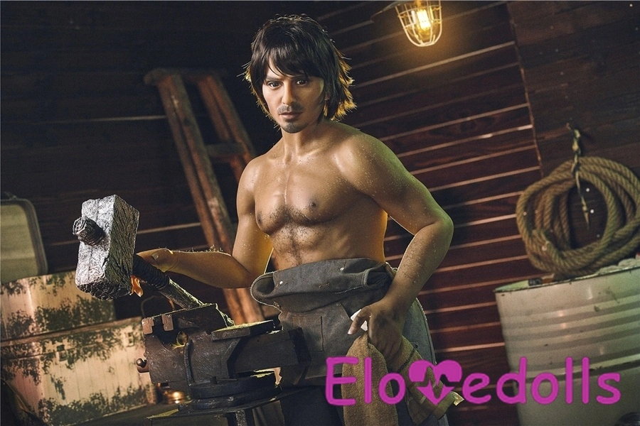 162cm TPE Gray Eyes Full Lips Athletic Male Sex Doll Gallery 7