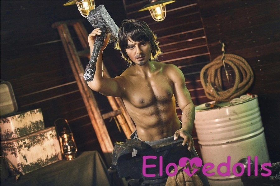 162cm TPE Athletic Gray Full Lips Male Sex Doll Gallery 8