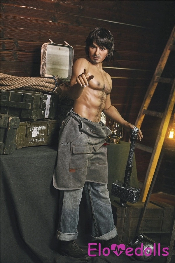 162cm TPE Gray Athletic Eyes Male Sex Doll Detail View 1