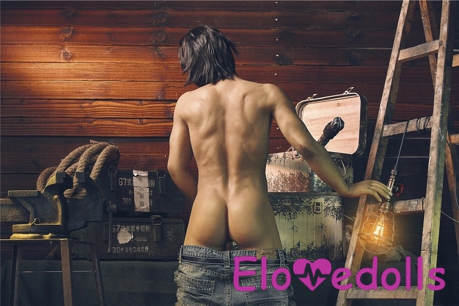 162cm TPE Full Lips Athletic Gray Male Sex Doll Detail View 8