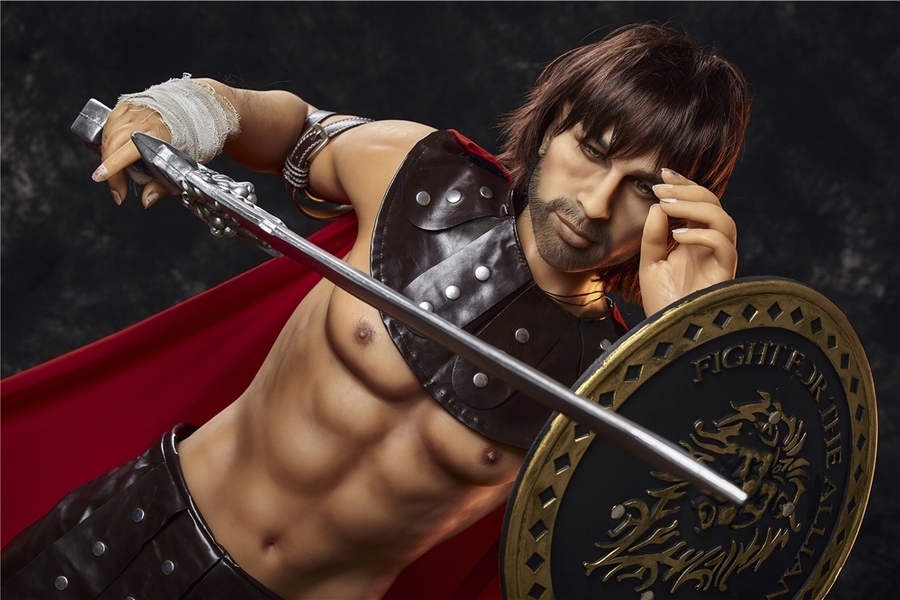 162cm TPE Gray Eyes Athletic Full Lips Male Sex Doll Gallery 3