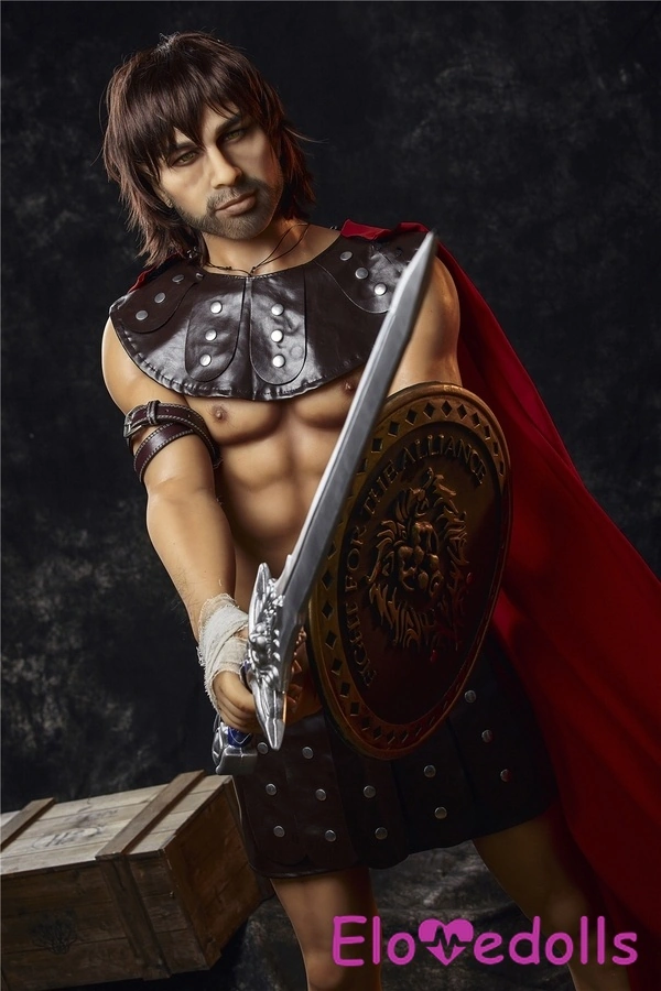 Galeri Boneka Seks Pria 162cm TPE Atletik Bibir Penuh Mata Abu-abu 6