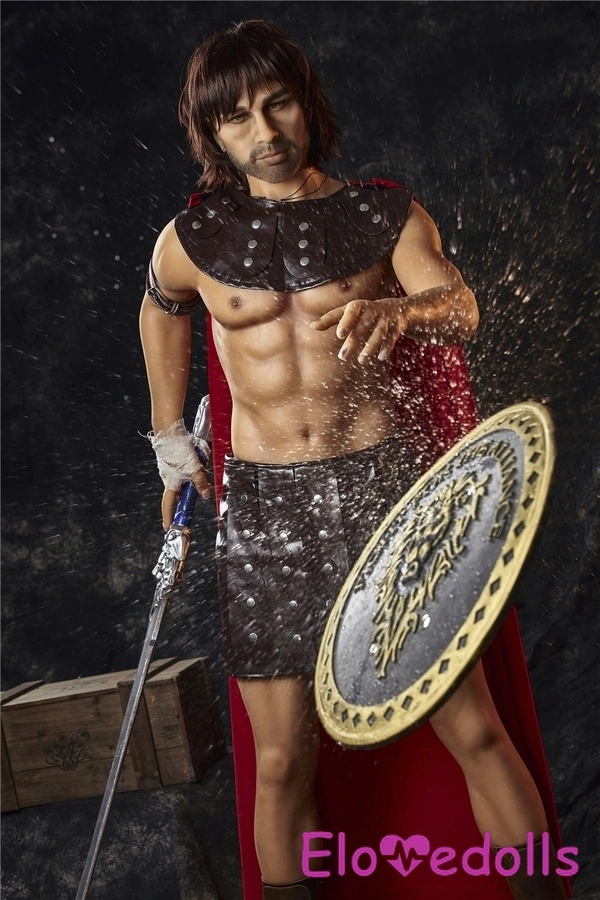 Galeri Boneka Seks Pria Atletik Mata Abu-abu TPE 162cm Bibir Penuh 9