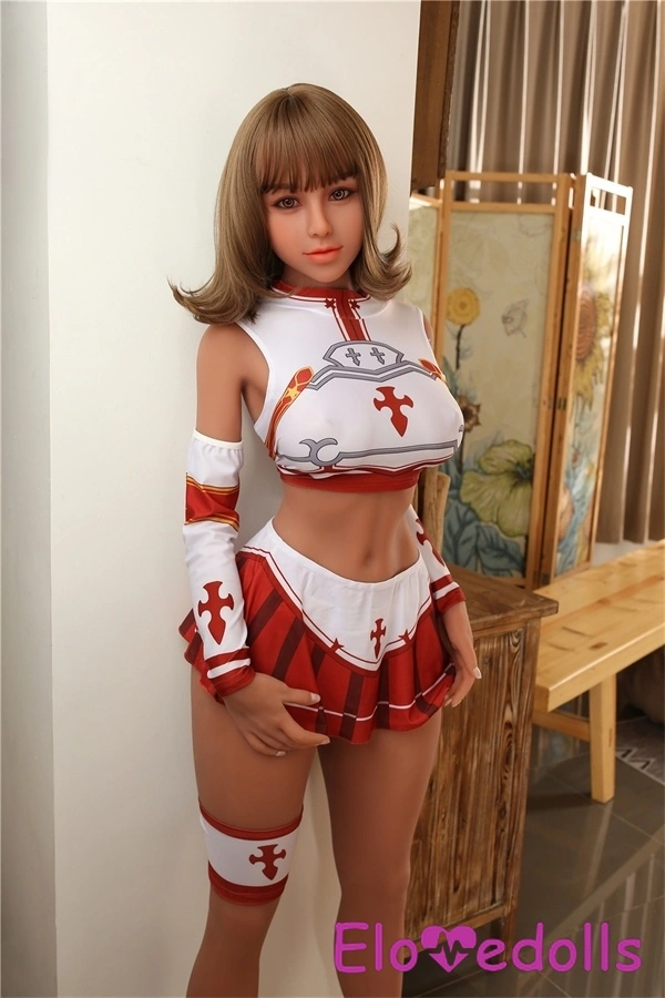 Boneka Seks Asia TPE Cup F 153cm Payudara Kecil Mata Abu-abu Putih Detail Tampilan 4