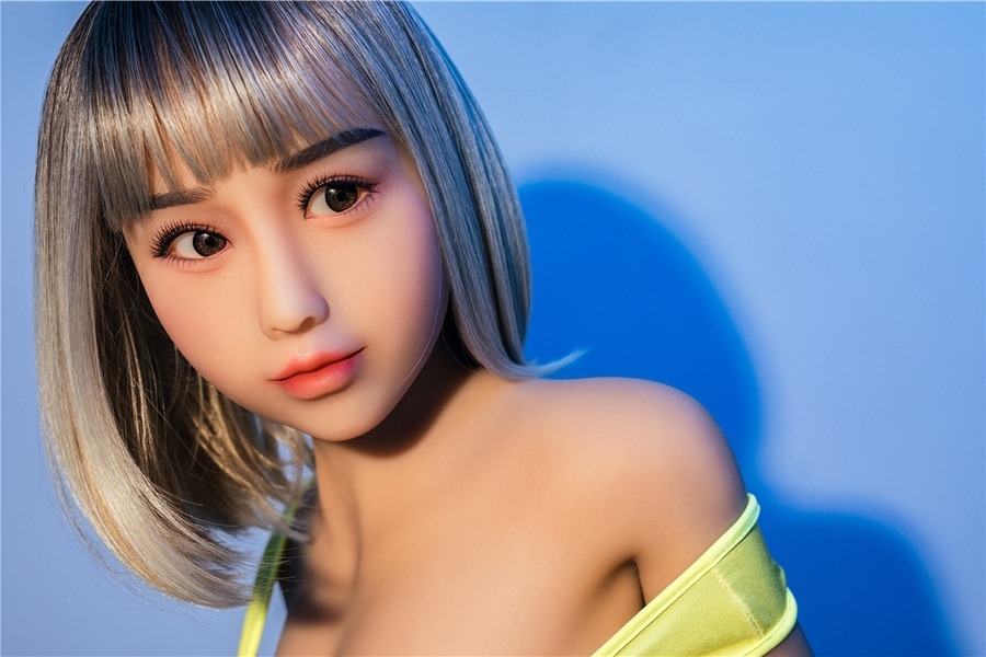 160cm F Cup TPE Blonde Thin Lips Gray Eyes Realistic Sex Doll Detail View 4
