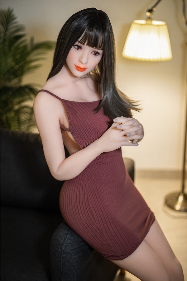 160cm F Cup TPE Petite Breasts Black Amber Eyes Realistic Sex Doll Product
