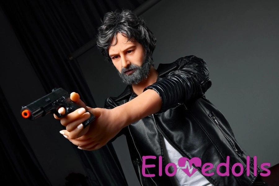 Galeri Boneka Seks Pria TPE Payudara Besar Mata Abu-abu 175cm 8