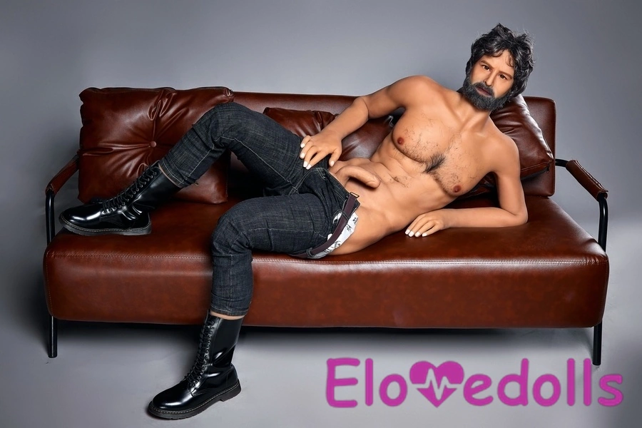 Detail Boneka Seks Pria Payudara Besar TPE Abu-abu 175cm Bibir Penuh Tampilan 11