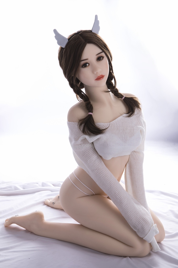 153cm A Cup TPE Gray Eyes Petite Breasts Asian Sex Doll Gallery 5