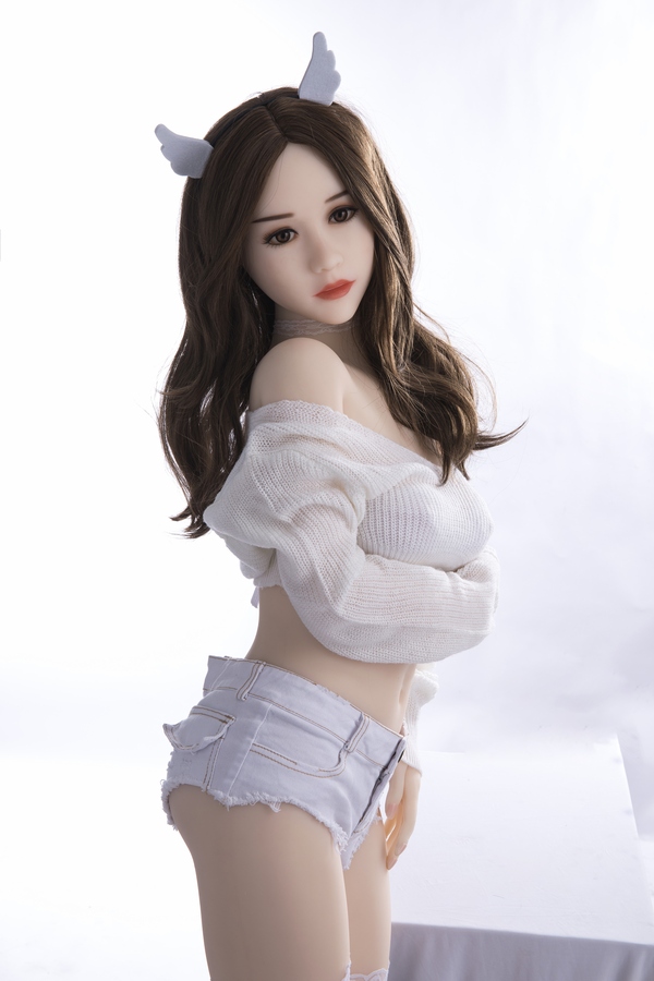 153cm A Cup TPE Gray Eyes White Petite Breasts Asian Sex Doll Detail View 14