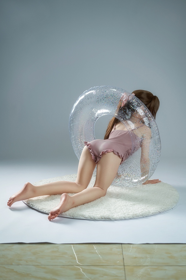 125cm A Cup TPE Brunette Small Breasts Gray Eyes Teen Sex Doll Gallery 4