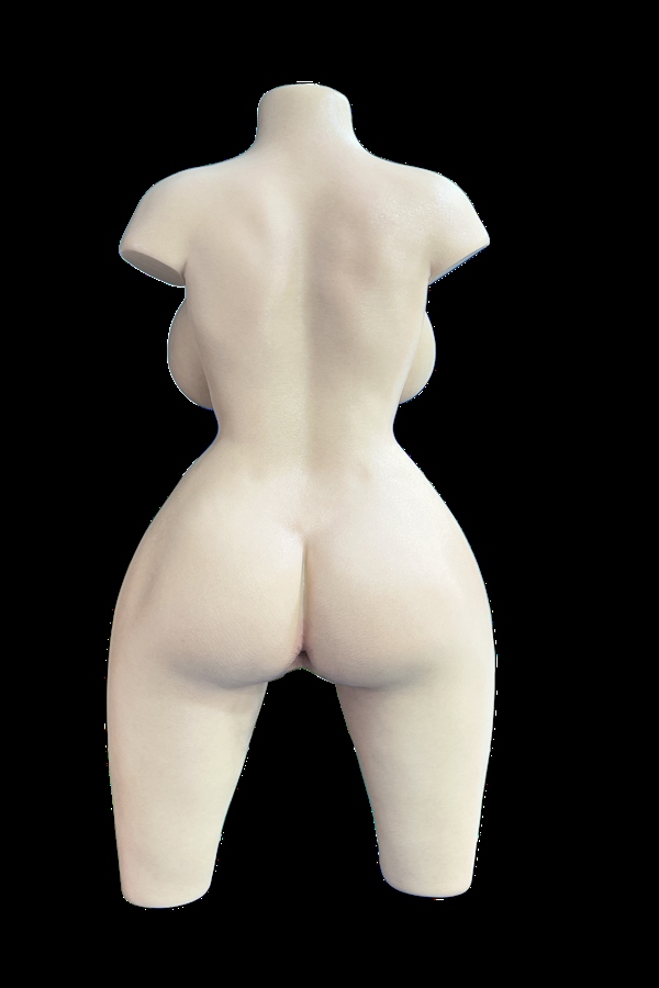 56cm C Cup Silicone Voluptuous Small Breasts Blonde Sex Doll Torso Gallery 9