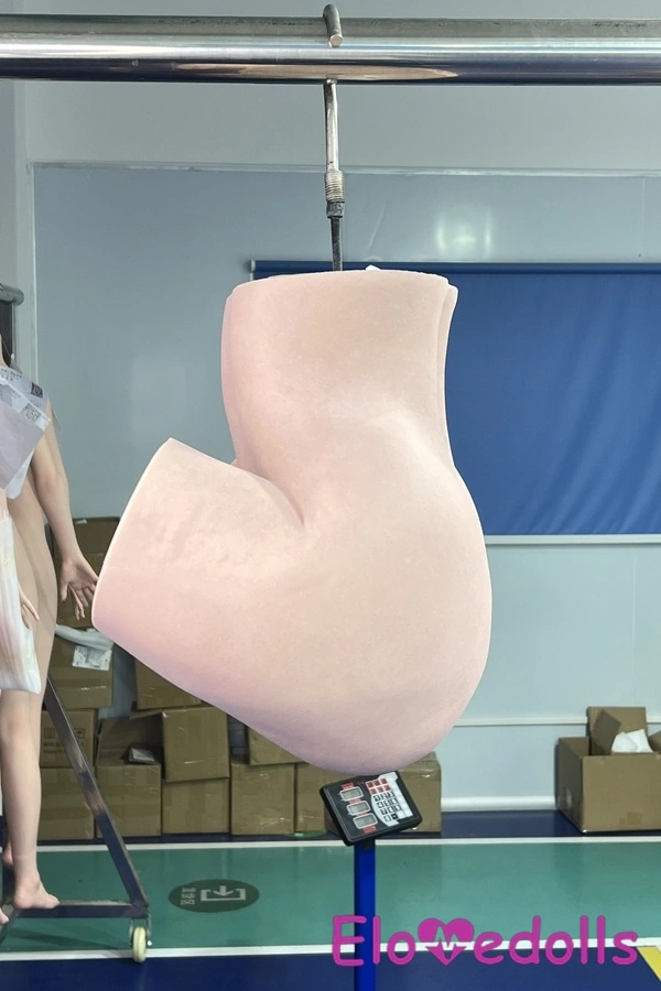 39cm Silicone Pink Gray Eyes Medium Breasts Sex Doll Torso Gallery 3