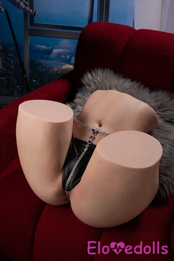 39cm Silicone Thin Lips Hourglass Gray Eyes Sex Doll Torso Gallery 9