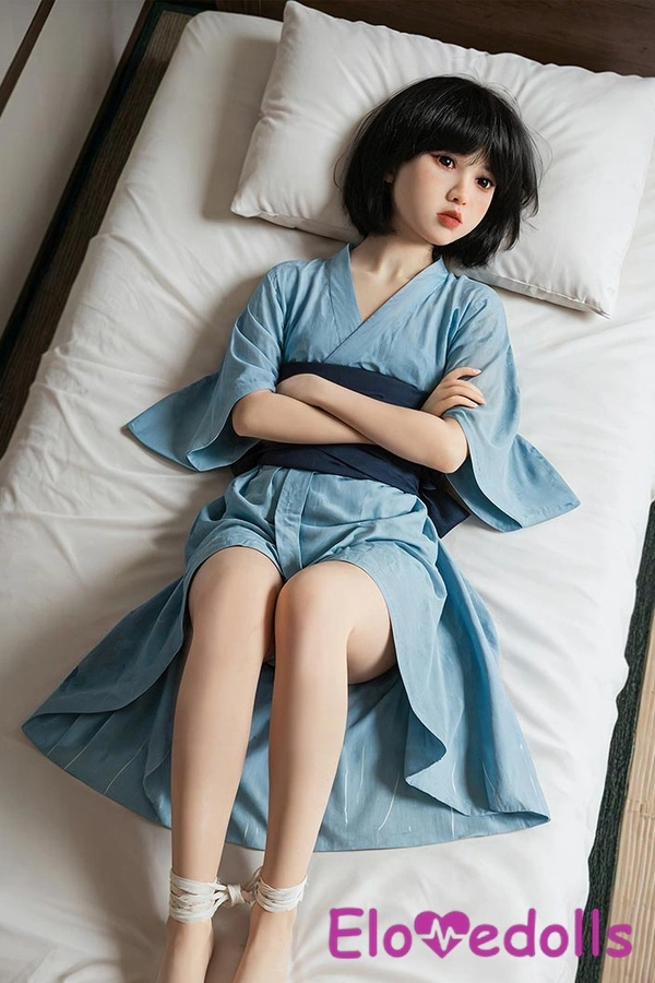 132cm A Cup TPE Small Breasts Petite Black Japanese Sex Doll Detail View 15