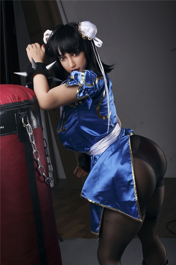 158cm TPE Petite Blue Eyes Black Best Sex Dolls Gallery 9