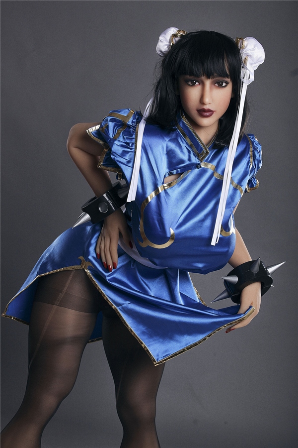 158cm TPE Glossy Lips Petite Blue Eyes Best Sex Dolls Detail View 1