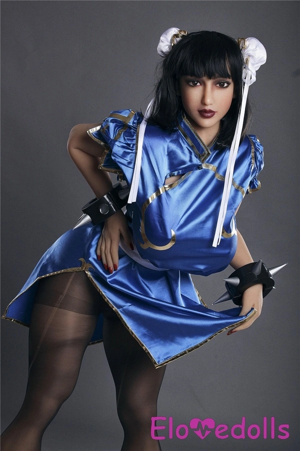 158 cm pikkused TPE läikivate huultega pisikesed sinised silmad parimate seksinukkude detailvaade 1