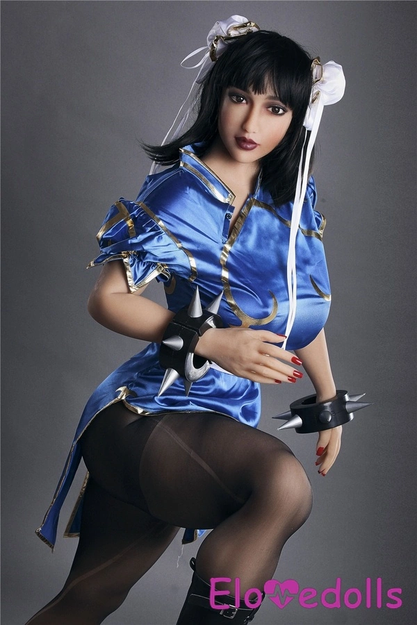 158 cm pikkused TPE sinised silmad, väikesed rinnad, mustad parimad seksinukud, detailvaade 2