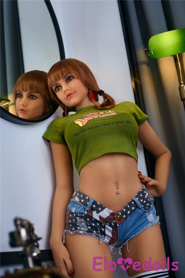 159cm TPE Green Eyes Petite Breasts Red Teen Sex Doll Gallery 6