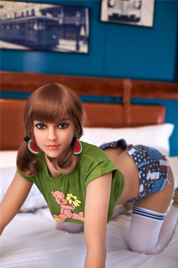 159cm TPE Petite Breasts Thin Lips Red Teen Sex Doll Detail View 5