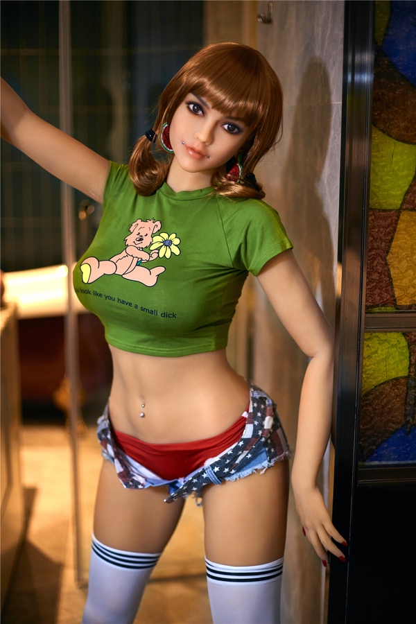 159cm TPE Petite Breasts Green Eyes Thin Lips Teen Sex Doll Detail View 7