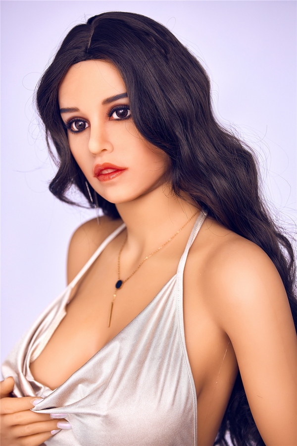 164cm TPE Thin Lips Hazel Eyes Black European Sex Doll Gallery 6