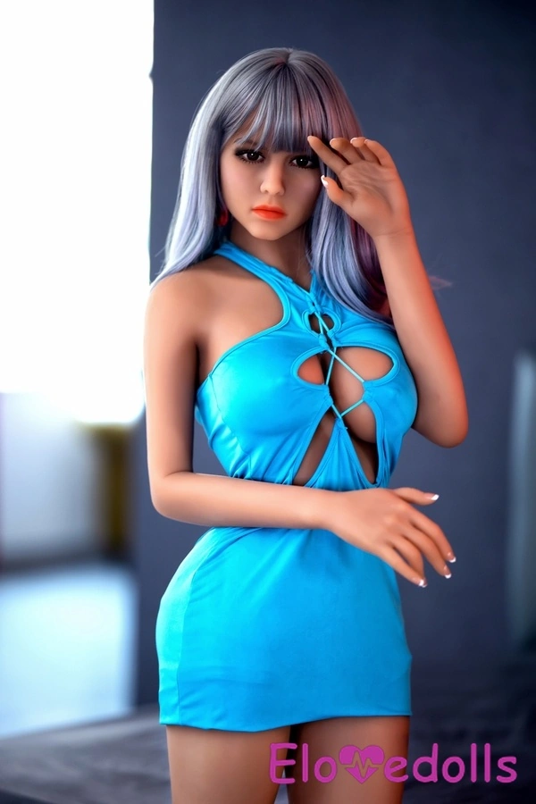 158cm F Cup TPE Petite Blue Eyes Thin Lips European Sex Doll Gallery 4