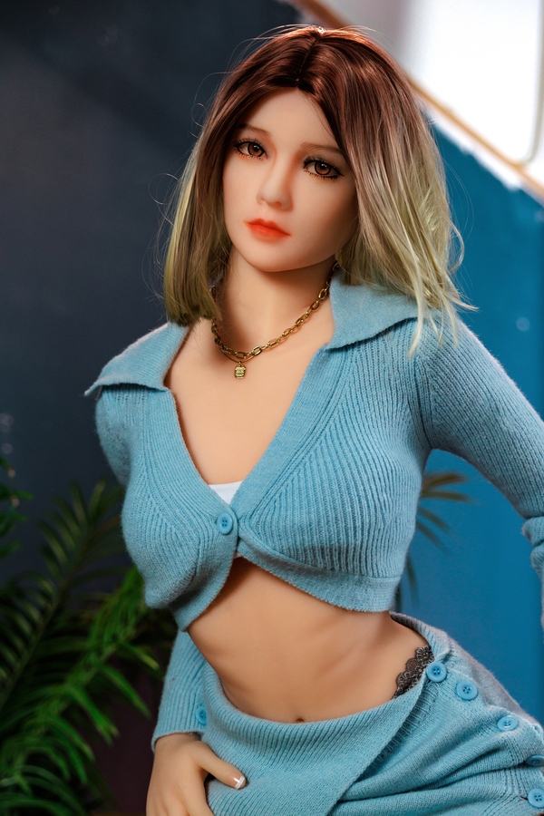 158cm A Cup TPE Thin Lips Blonde Small Breasts Realistic Sex Doll Gallery 9