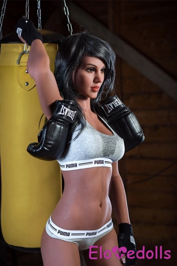 Búp bê tình dục chân thực TPE ngực nhỏ 166cm cúp B, tóc nâu thể thao, chi tiết xem 3