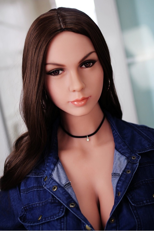158cm B Cup TPE Small Breasts Brunette Thin Lips Realistic Sex Doll Gallery 2