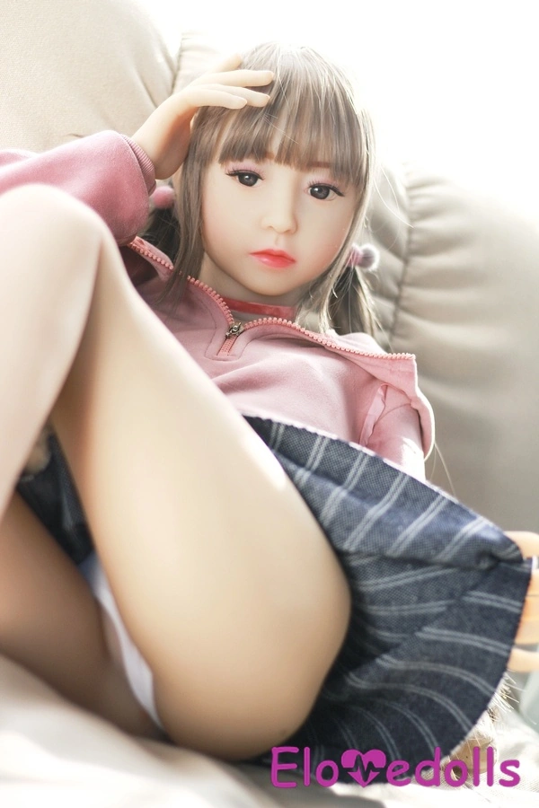 100cm A Cup TPE Petite Gray Medium Breasts Mini Sex Doll Gallery 6