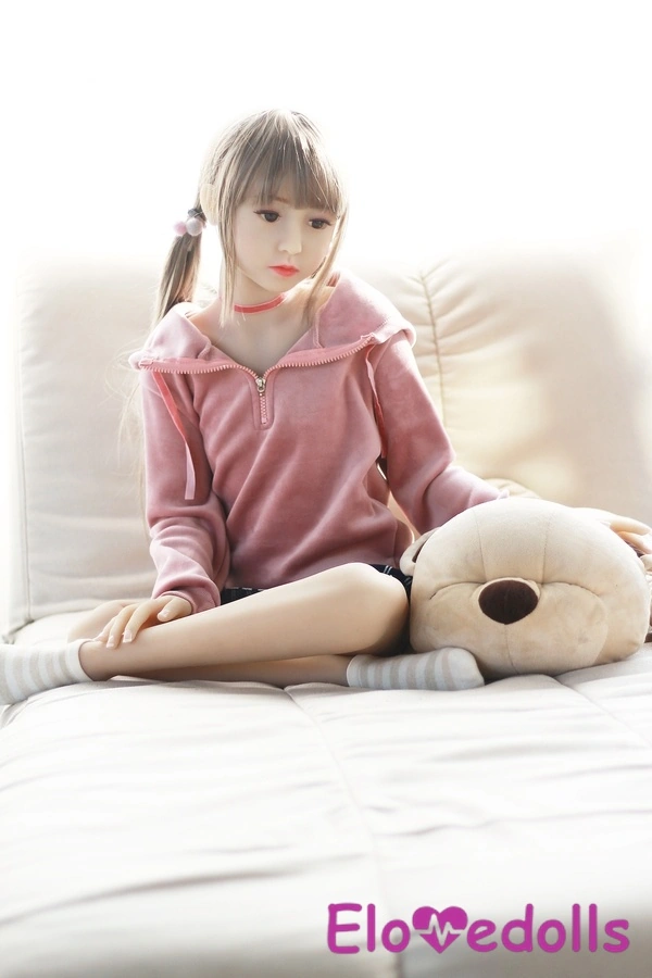 100cm A Cup TPE Thin Lips Gray Eyes Mini Sex Doll Gallery 7