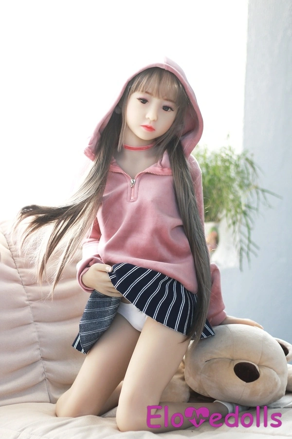 100cm A Cup TPE Thin Lips Gray Eyes Mini Sex Doll Gallery 10