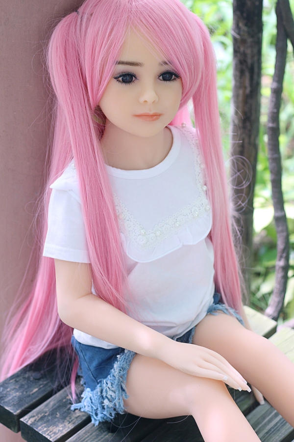 100cm A Cup TPE Gray Eyes Athletic Thin Lips Mini Sex Doll Gallery 7