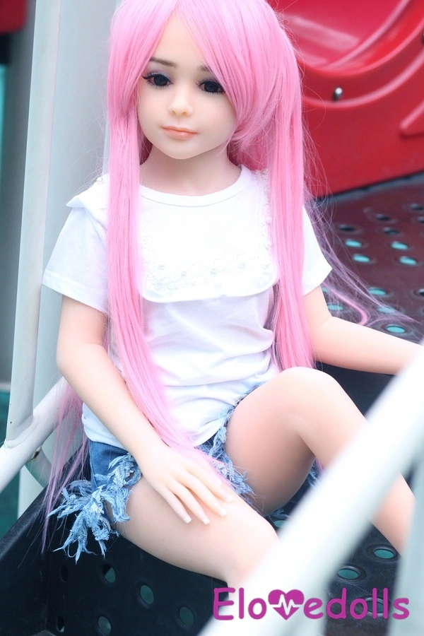 100cm A Cup TPE Black Small Breasts Athletic Mini Sex Doll Detail View 6