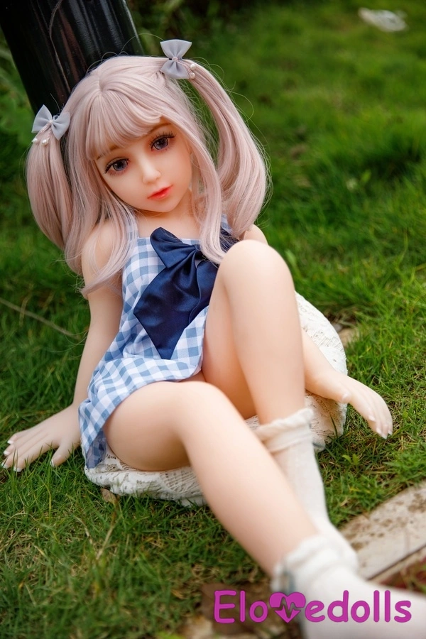 70cm B Cup TPE Blue Eyes White Thin Lips Mini Sex Doll Gallery 2