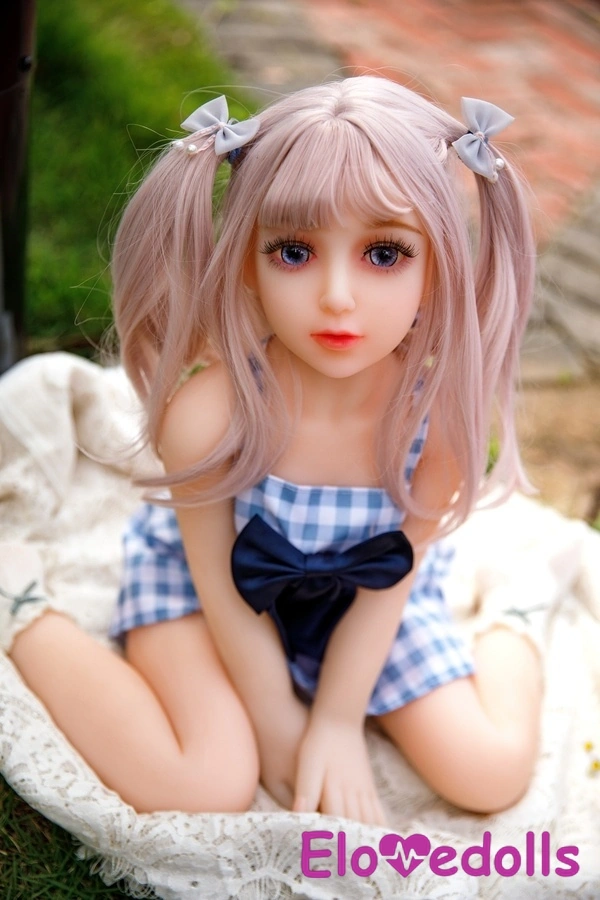 70cm B Cup TPE Petite Blue Eyes White Mini Sex Doll Gallery 4