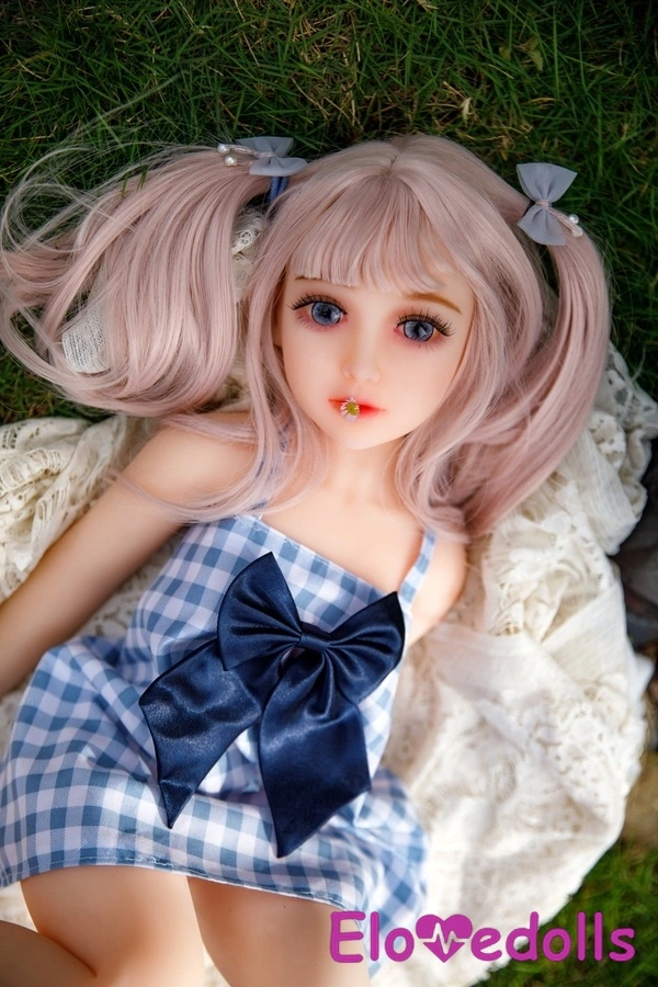 70cm B Cup TPE Blue Eyes White Thin Lips Mini Sex Doll Gallery 6