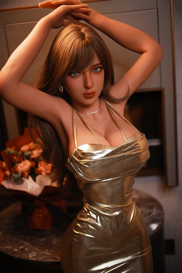 162cm D Cup TPE Brunette Amber Eyes Thin Lips Sex Doll Gallery 10