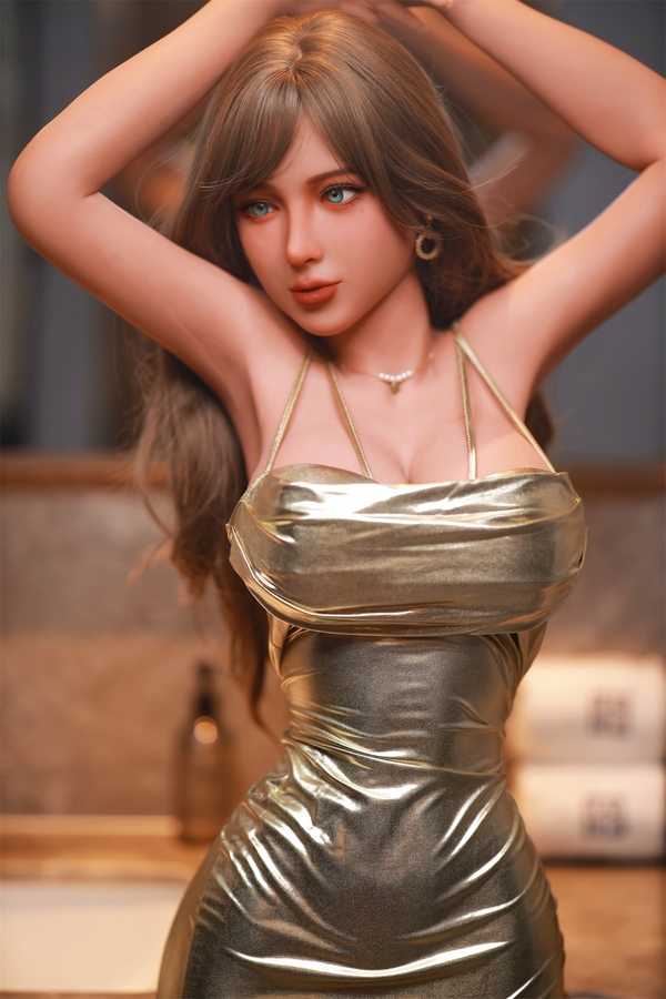 162cm D Cup TPE Brunette Voluptuous Thin Lips Sex Doll Detail View 1