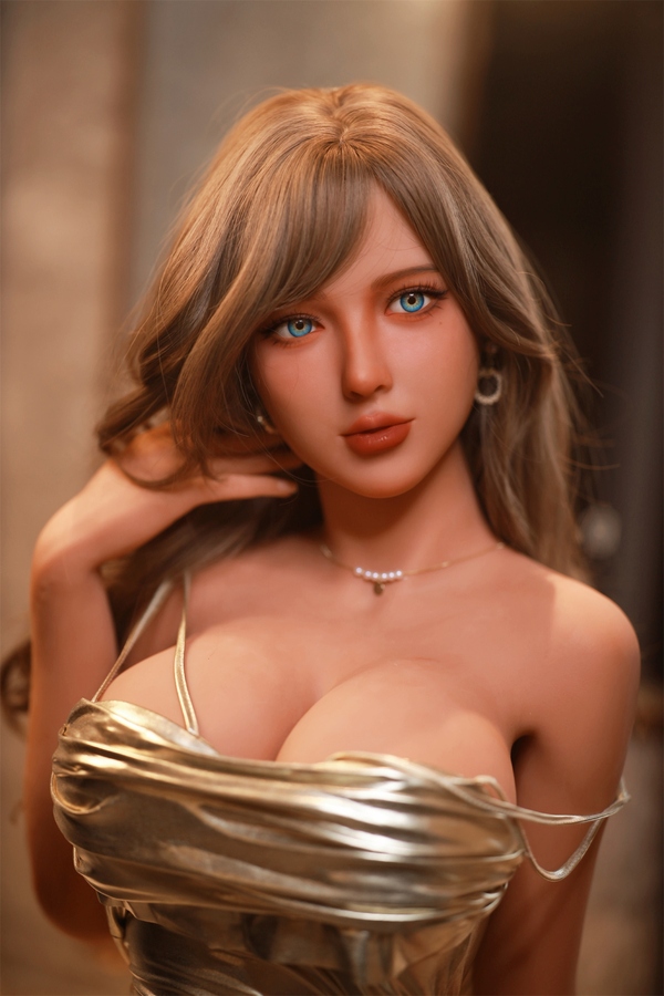 162cm D Cup TPE Amber Eyes Brunette Thin Lips Sex Doll Product
