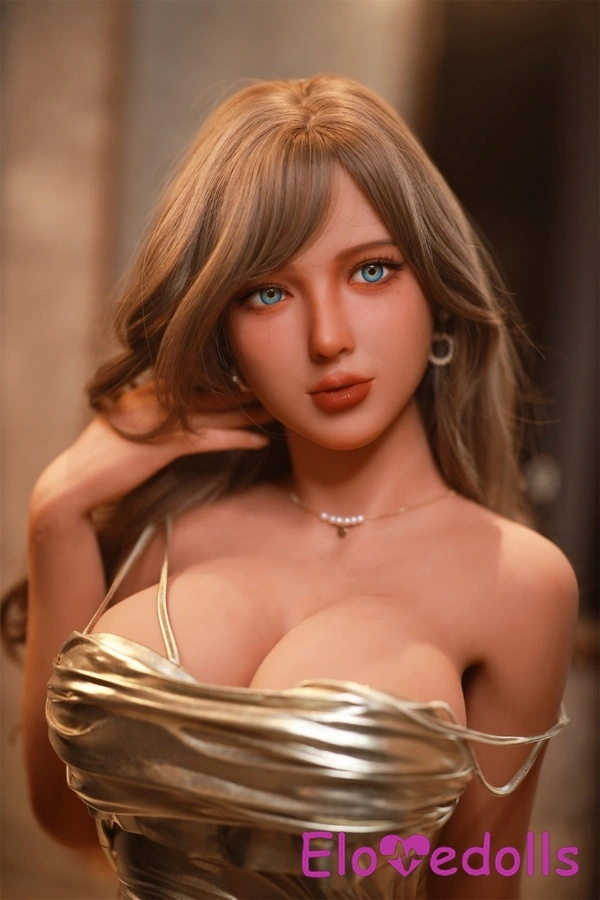 162cm D Cup TPE Amber Eyes Brunette Thin Lips Sex Doll Προϊόν