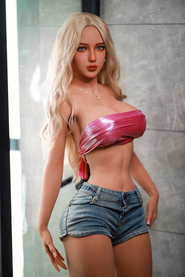 162cm D Cup TPE Amber Eyes Voluptuous Blonde Real Doll Detail View 6