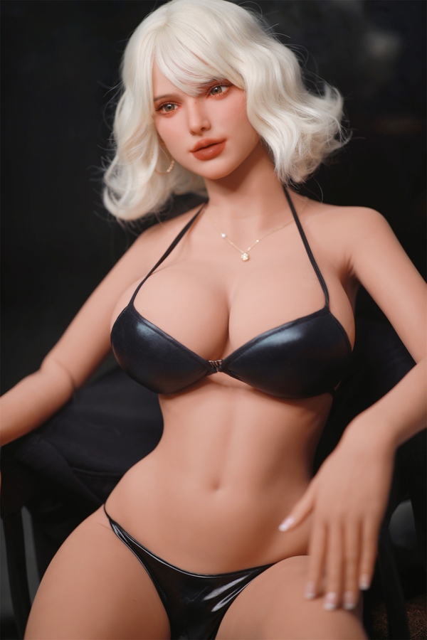 166cm E Cup TPE Gray Eyes Thin Lips Blonde American Sex Doll Detail View 4