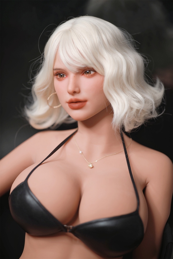 166cm E Cup TPE Blonde Extra Large Breasts Gray Eyes American Sex Doll Detail View 7