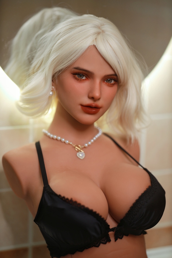 86cm E Cup TPE Amber Eyes Petite Breasts White Sex Doll Torso Product