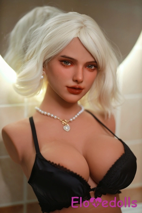 86cm E Cup TPE Amber Eyes Petite Breasts White Sex Doll Torso Product
